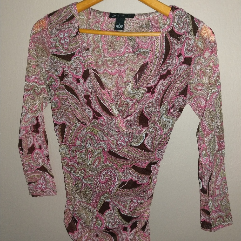 INC International Concepts Side Ruched Top